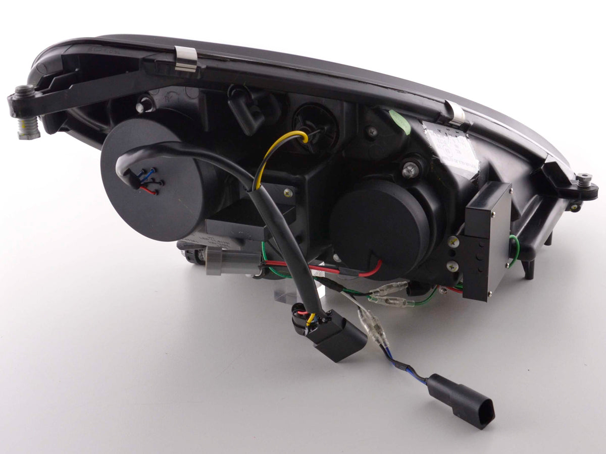 Scheinwerfer Set Daylight LED Tagfahrlicht Mercedes SLK R171 schwarz Scheinwerfer Set Daylight LED Tagfahrlicht Mercedes SLK R171 schwarz